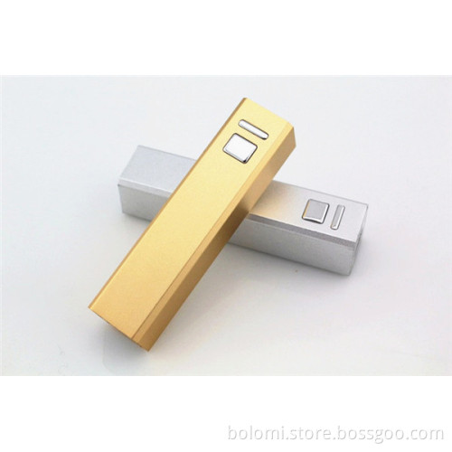 Mini portable 2600mah gift power bank with USB cable for promotion gift
